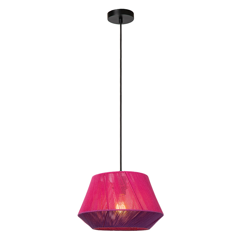 Różowa lampa wisząca nowoczesna, Jessica