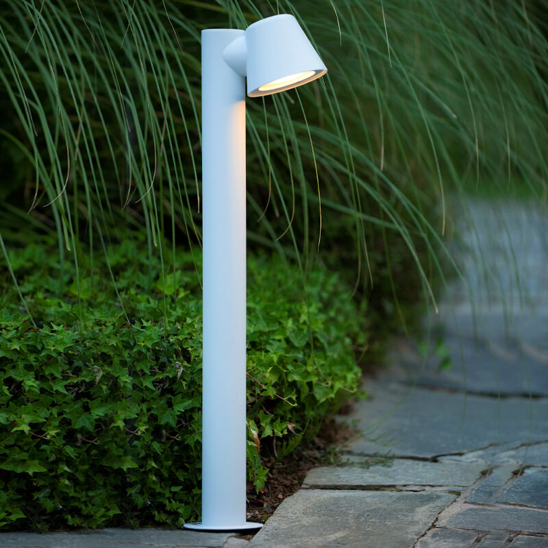 Biała lampa zewnętrzna nowoczesna, Dingo, IP44