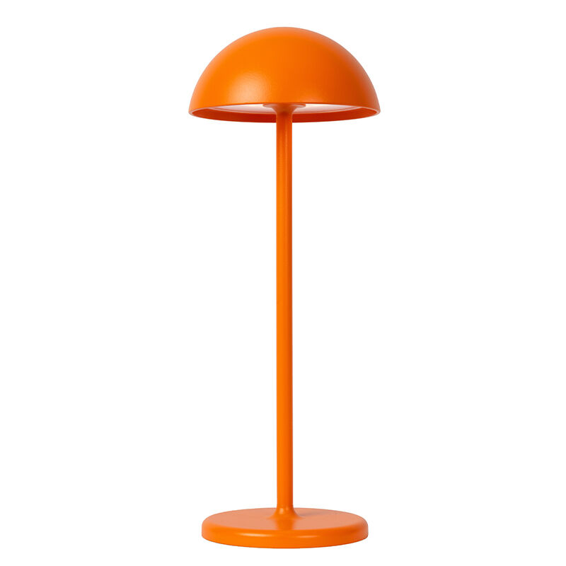 Pomarańczowa lampa stołowa ogrodowa retro, Joy, 1,5W, 3000K LED, IP54, z dotykowy ściemniacz