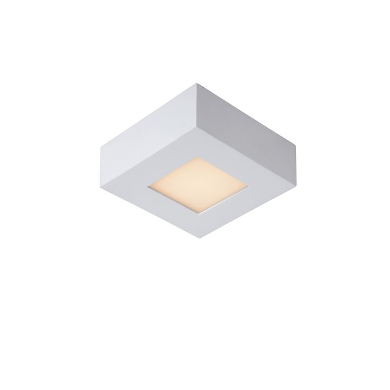 Biały plafon sufitowy nowoczesny, Brice, 8W, 3000K LED, IP44