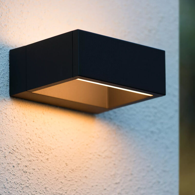 Antracytowa lampa zewnętrzna nowoczesna, Goa, 6W, 3000K LED, IP54