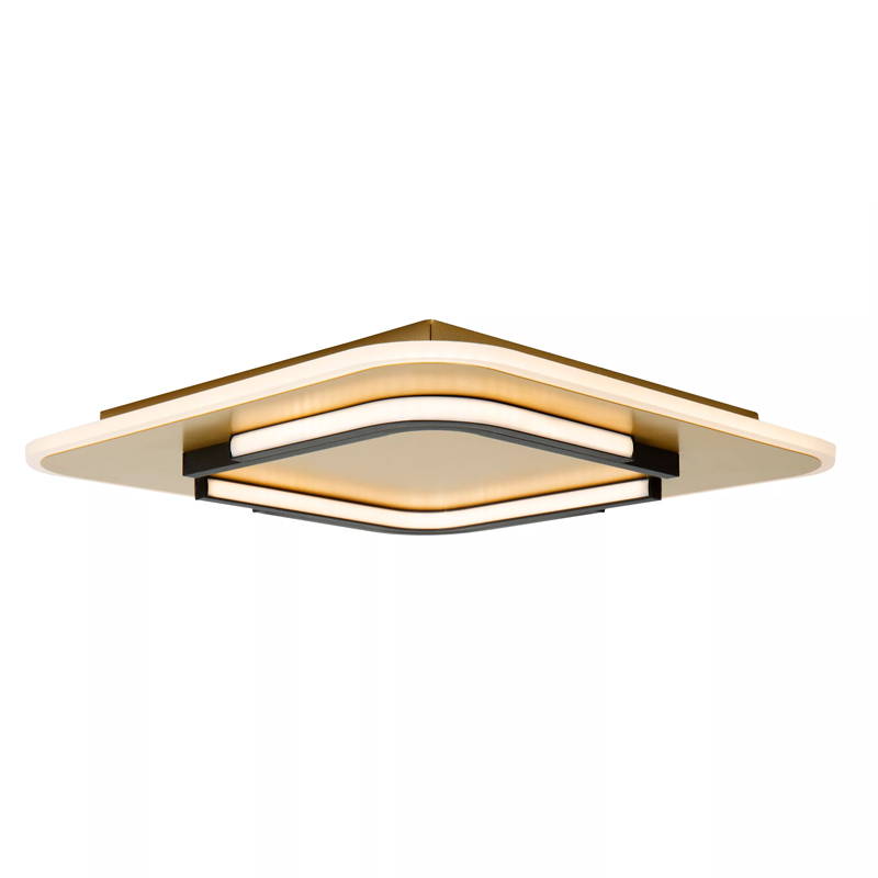Złoty plafon sufitowy nowoczesny, Andreas, 30W, 2700K LED