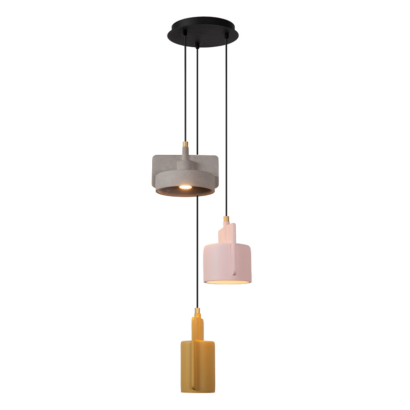 Betonowa lampa wisząca wielokolorowa, Ninja