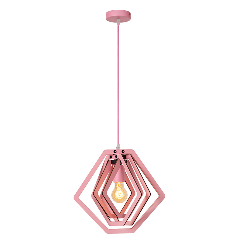 Różowa lampa wisząca dla dzieci nowoczesna, Mauro