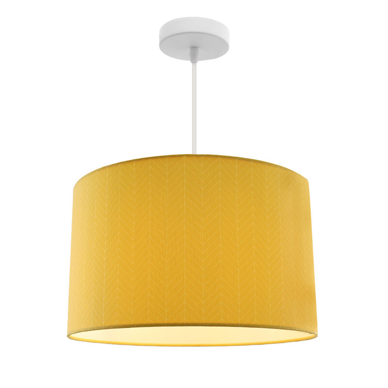Nowoczesna lampa wisząca dla dzieci żółta, Lines