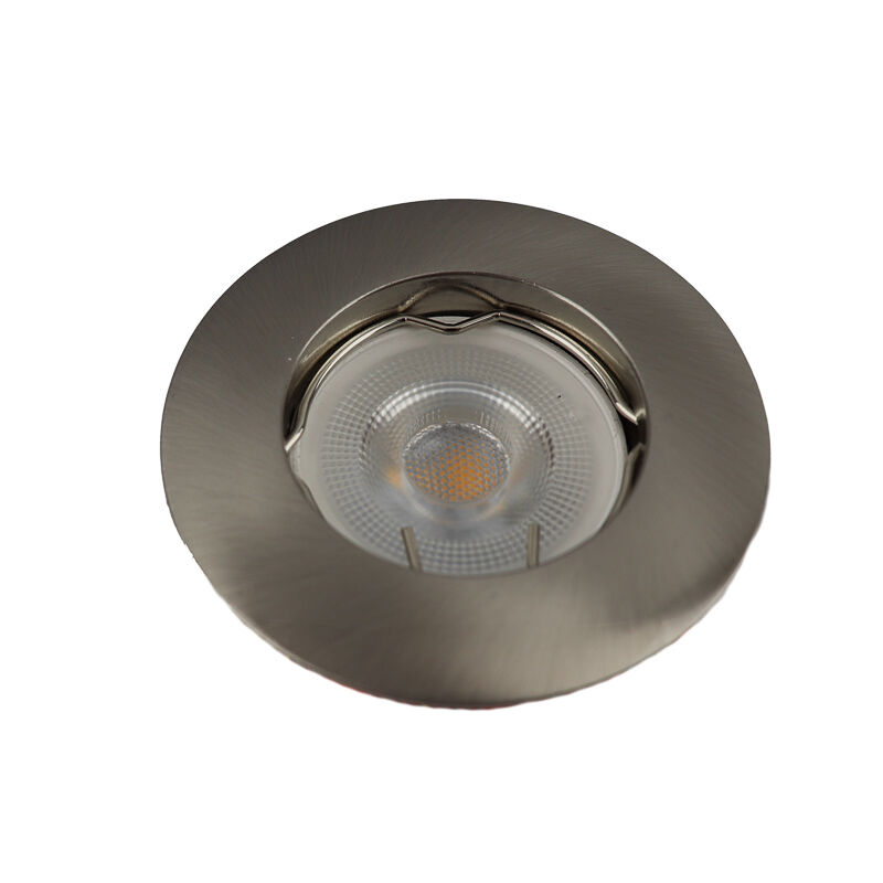 Aluminiowa nowoczesna mini oprawa podtynkowa srebrna, Rosi