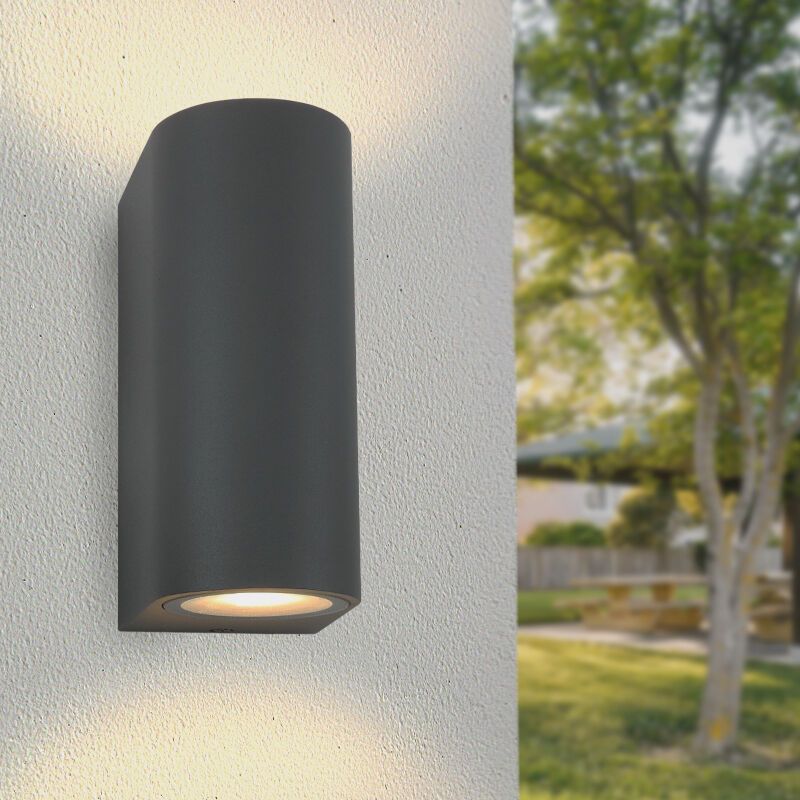 Aluminiowa lampa zewnętrzna antracytowa, Corina, IP44