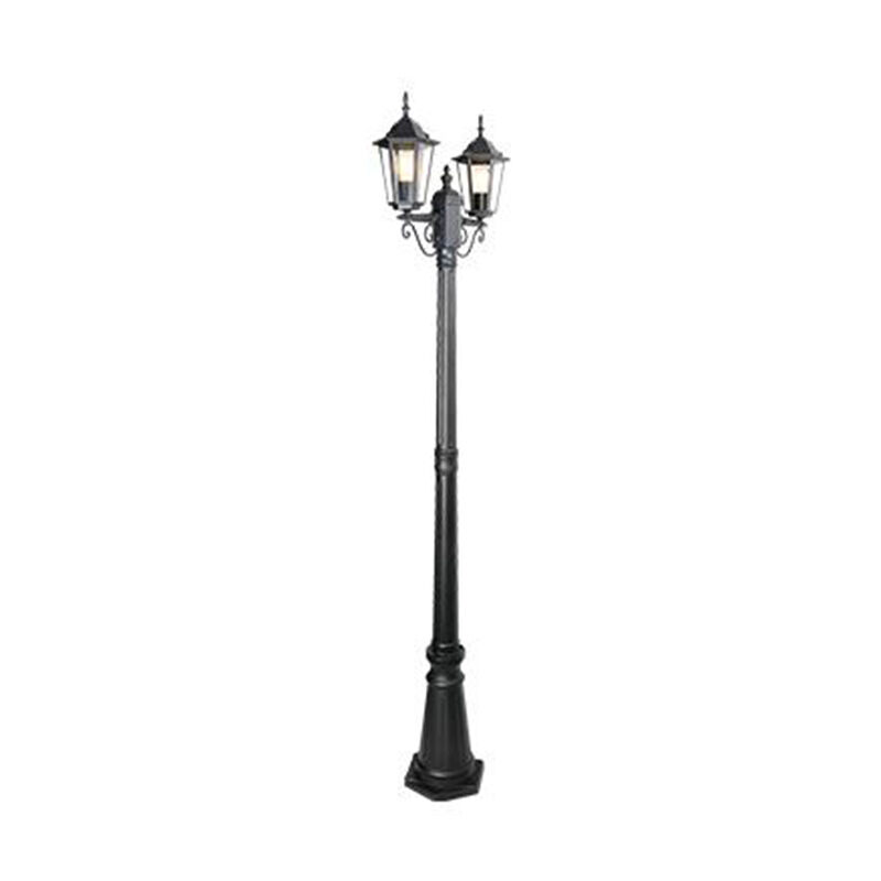 Czarna lampa zewnętrzna klasyczna, Tymo, IP44