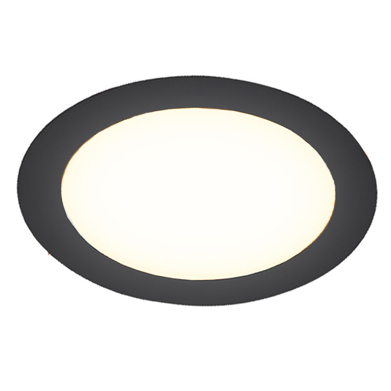 Czarny downlight aluminiowy, Umbriel, 6W, 4000K LED, IP44