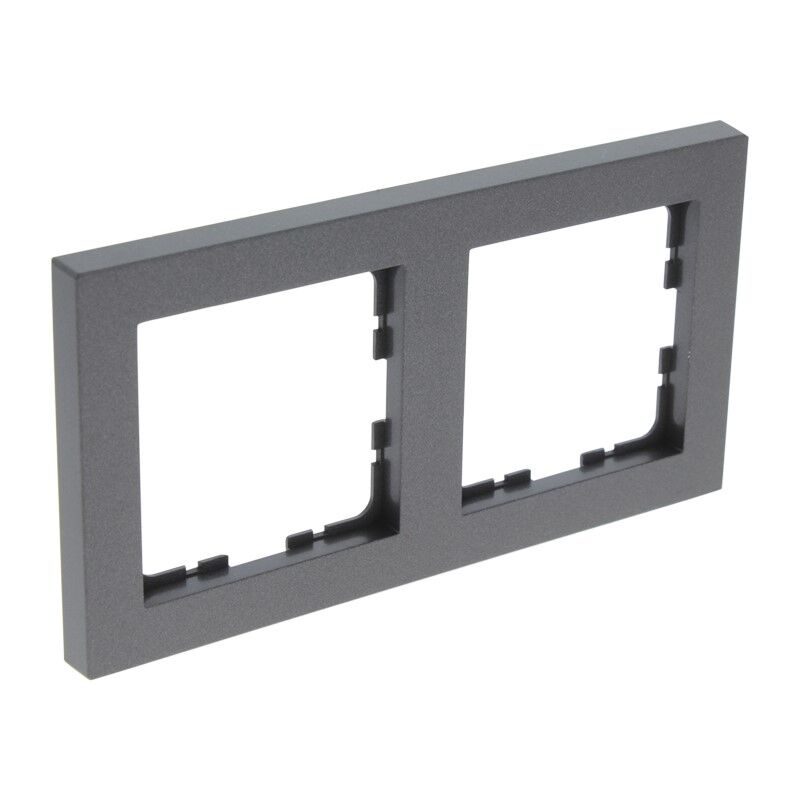 Ramka Q-Link S-Line, 2-drożna, czarna/antracytowa