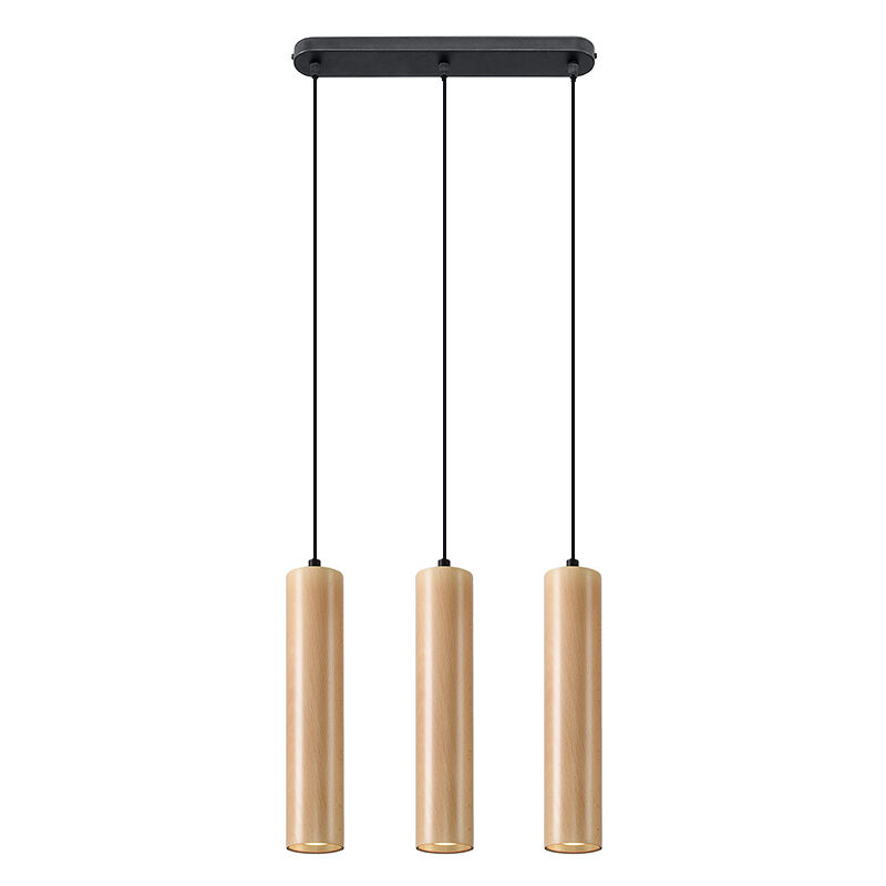 Drewniana lampa wisząca brązowa, Francina