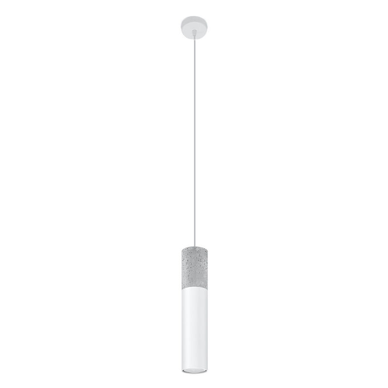 Betonowa lampa wisząca szara, Fardou