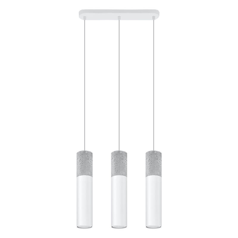Betonowa lampa wisząca szara, Fardou