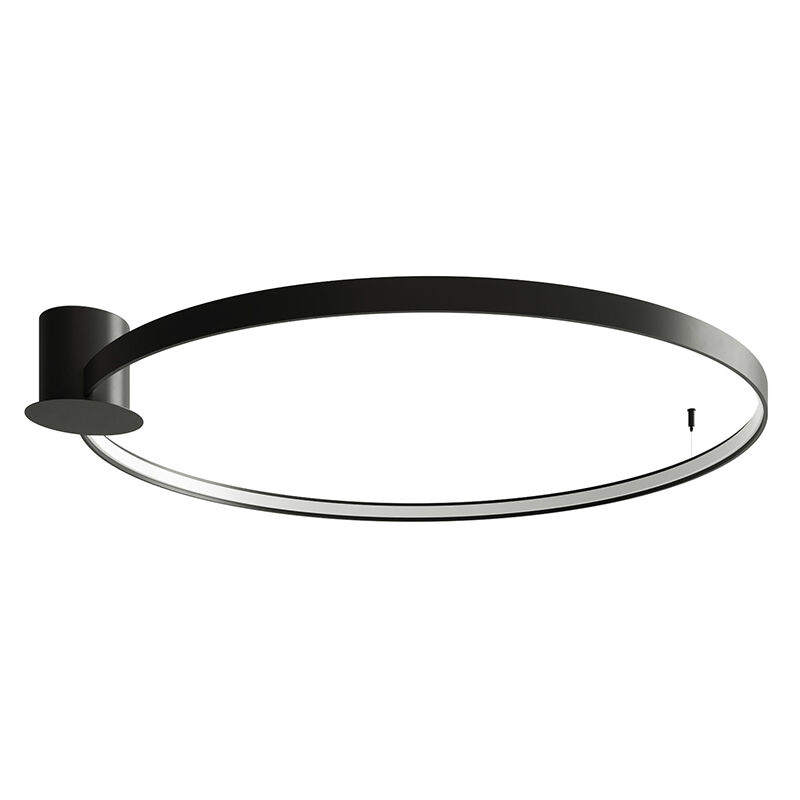 Aluminiowy plafon sufitowy czarny, Ringo, 70W, 3000K LED