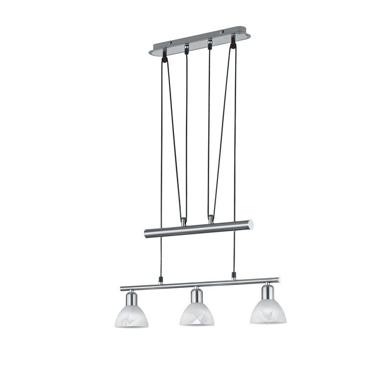 Niklowa lampa wisząca nowoczesna, Gustav