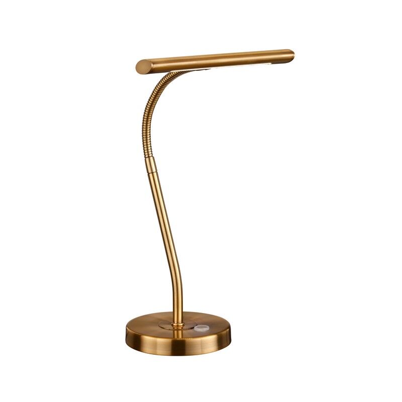 Brązowa lampa stołowa nowoczesna, Eliza, 4W, 3000K LED, z przełącznik