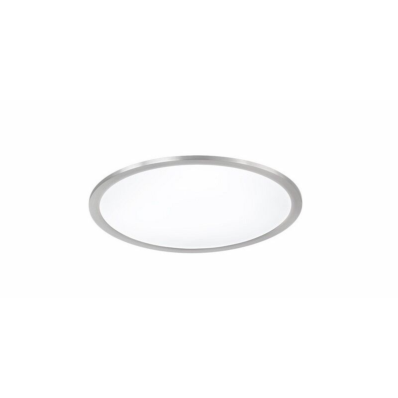 Niklowy plafon sufitowy nowoczesny, Badria, 25W, 3000K LED