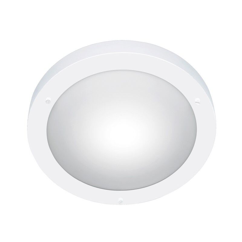 Biała lampa łazienkowa sufitowa szklana, Hadleigh, IP44