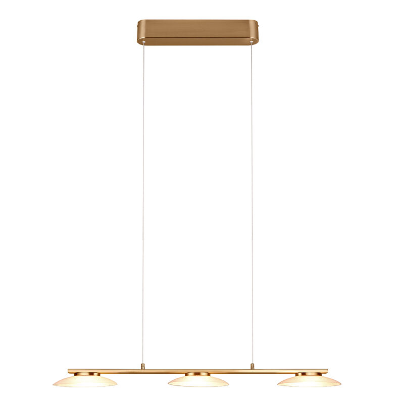 Mosiądz lampa wisząca design, Fenno, 9W, 3000K LED, ściemniana w 3 krokach