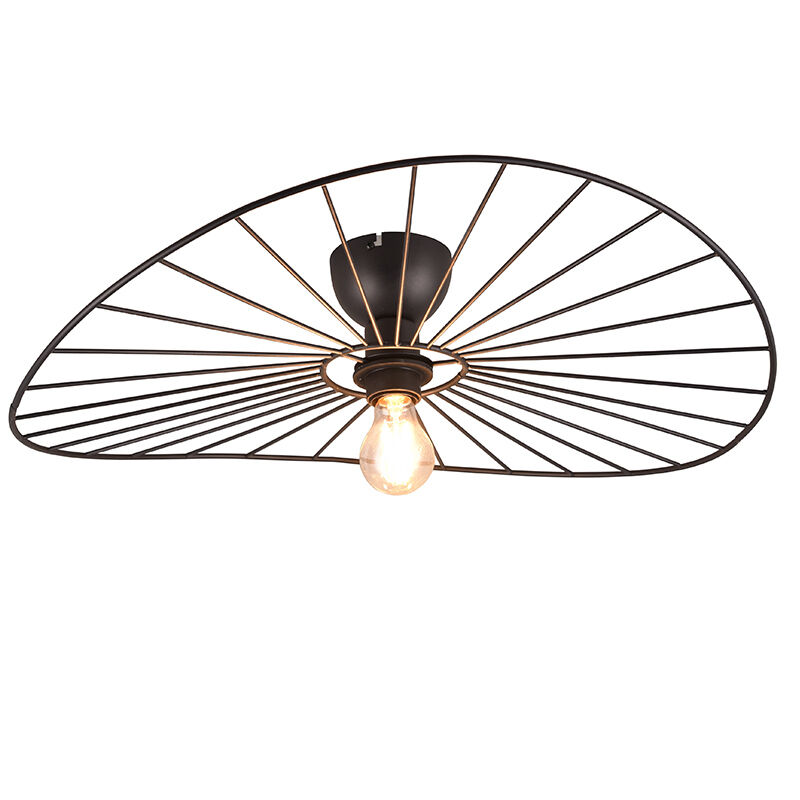 Czarna lampa sufitowa industrialna, Dejan