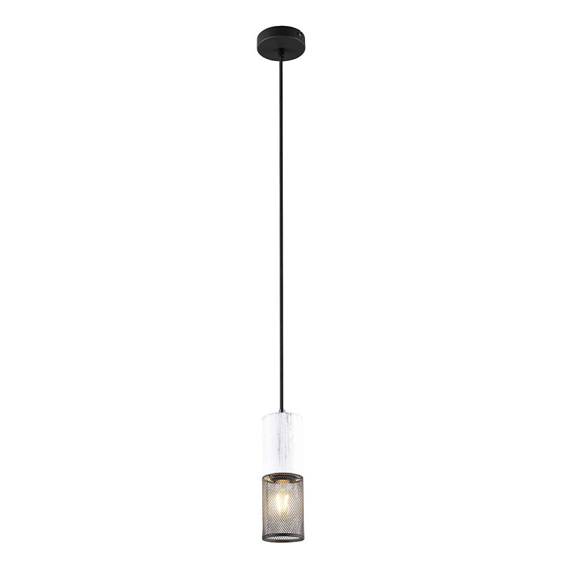 Czarna lampa wisząca vintage, Marjet