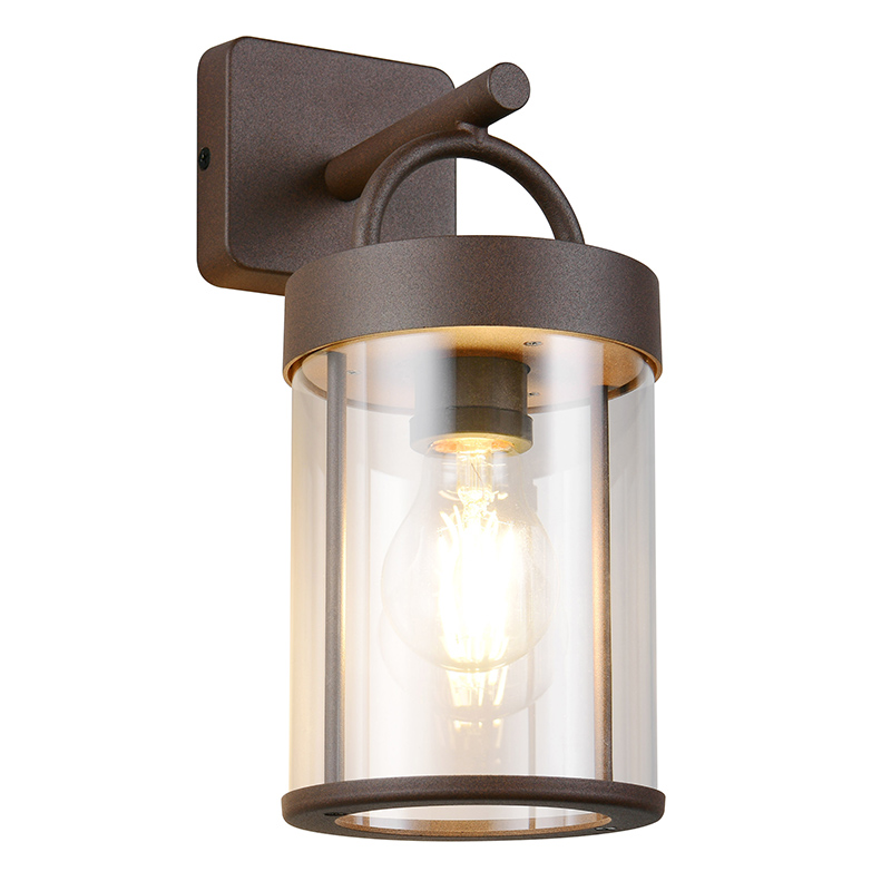 Rdzawa lampa zewnętrzna nowoczesna, Piter, IP44