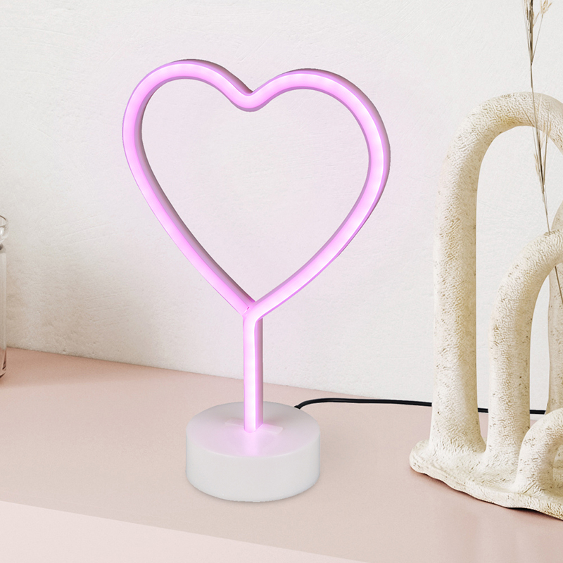 Różowa lampa stołowa dla dzieci plastikowa, Sorian, 1W, 3000K LED