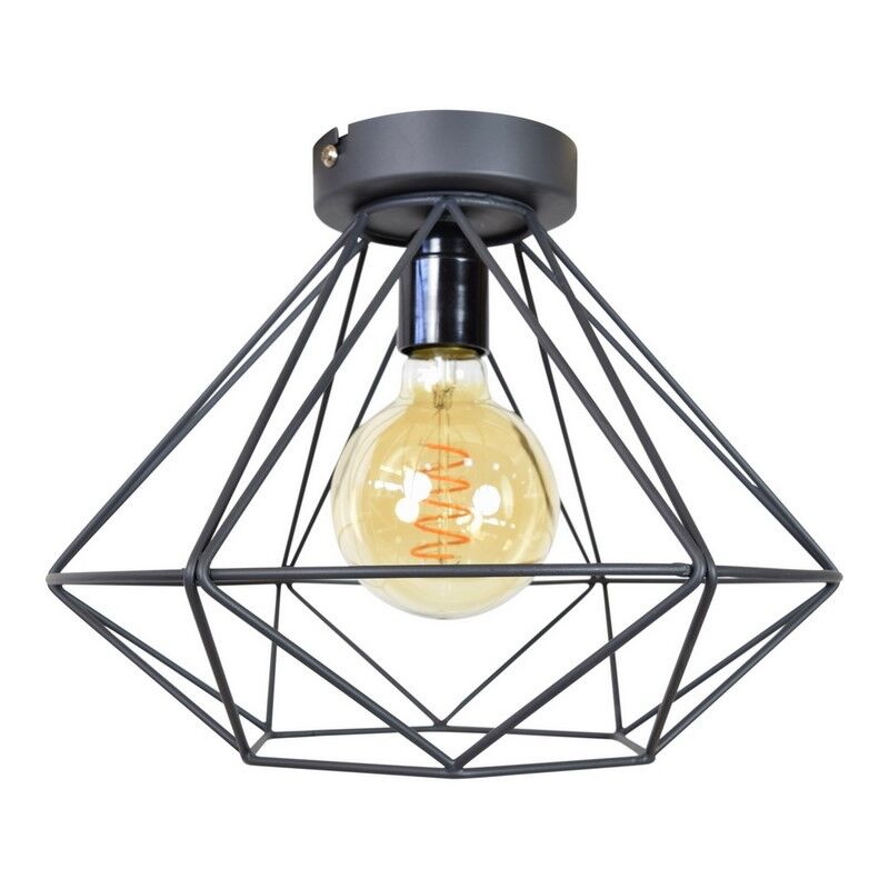 Industrialna lampa sufitowa czarna, Merlon