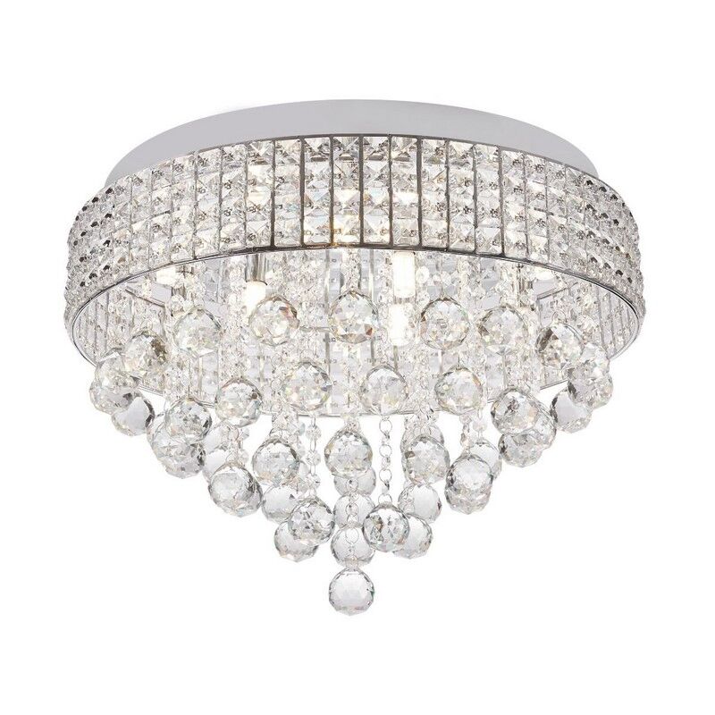 Design plafon sufitowy chromowany, Mitzy