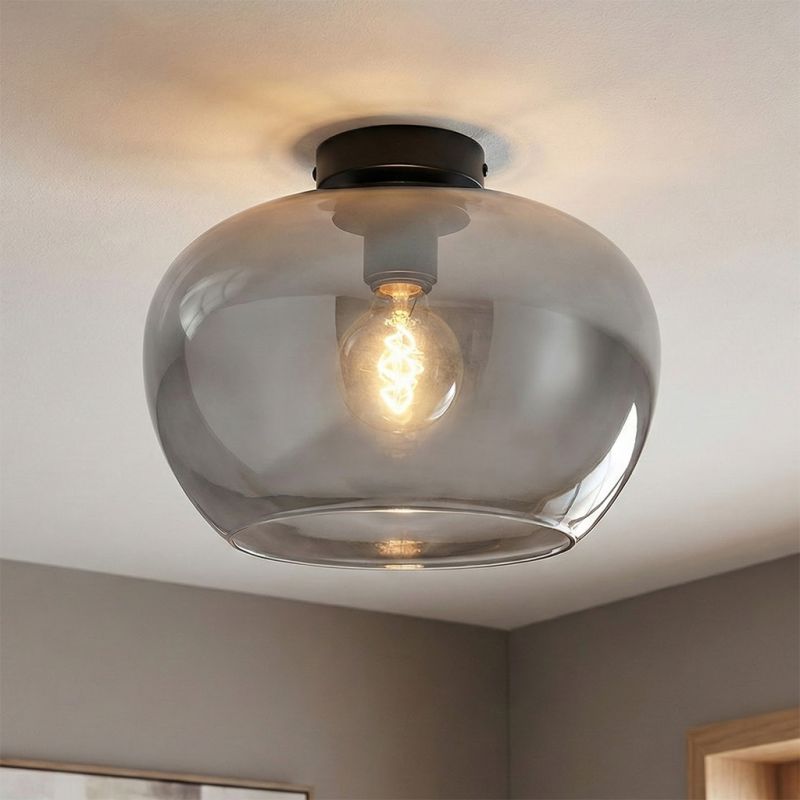 Design lampa sufitowa szara, Vidro