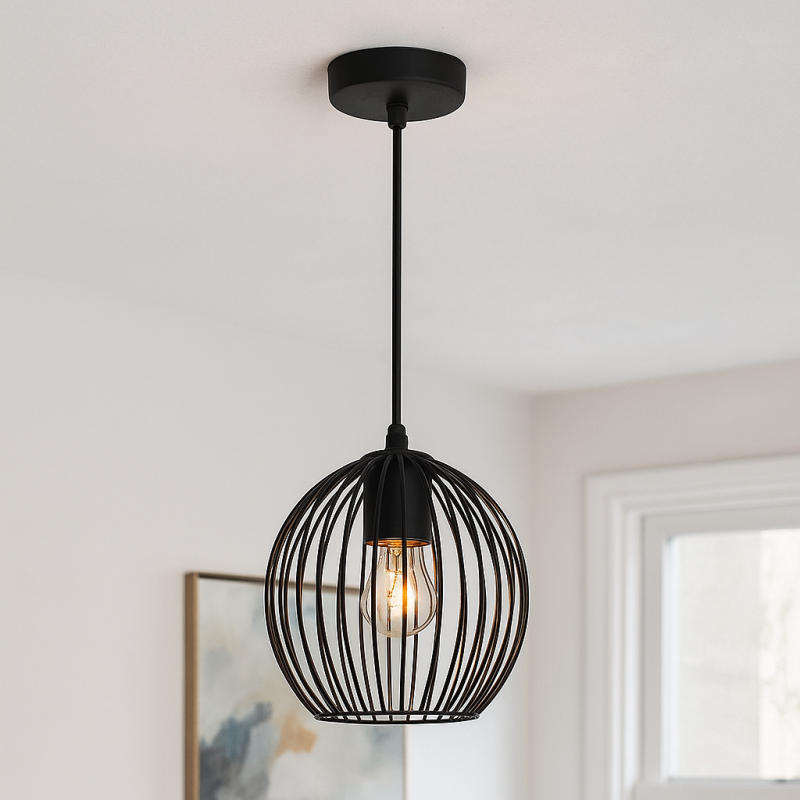 Industrialna lampa wisząca czarna, Wiro Industrialna lampa wisząca czarna, Wiro