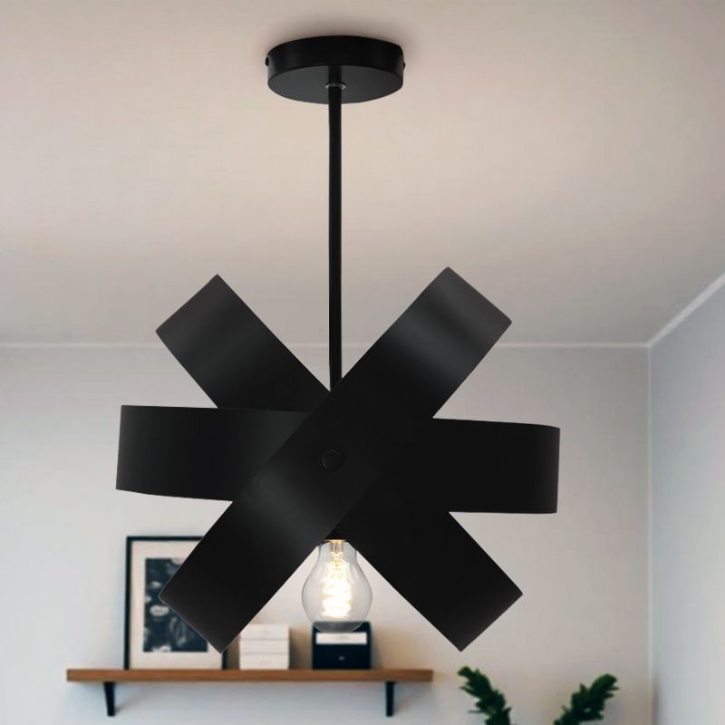Metalowa lampa sufitowa czarna, Laury Metalowa lampa sufitowa czarna, Laury