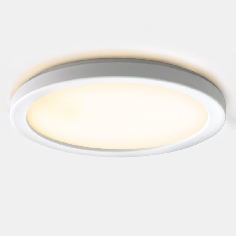 Plastikowa lampa łazienkowa sufitowa biała, Shivani, 8W, 3000K LED, IP44