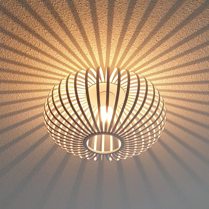 Industrialny plafon sufitowy biały, Lieve