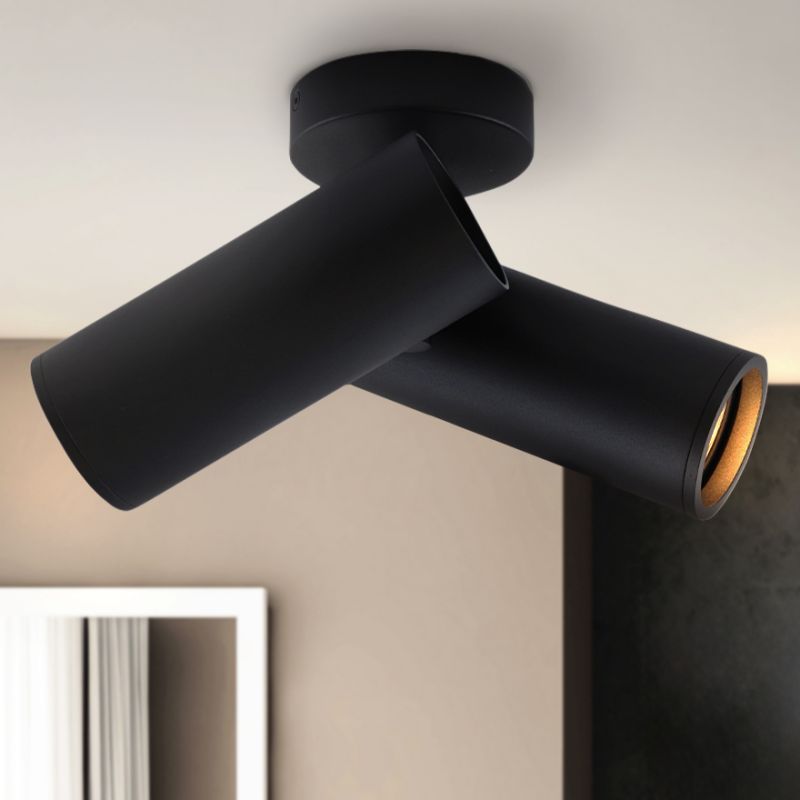 Nowoczesny spot sufitowy czarny, Nadi Nowoczesny spot sufitowy czarny, Nadi