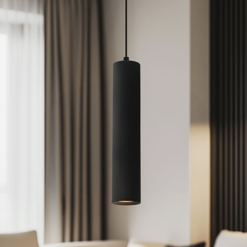 Nowoczesna lampa wisząca czarna, Nadi