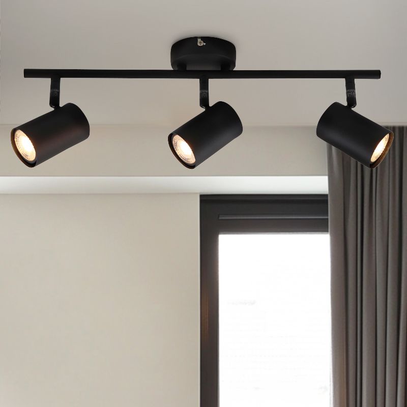 Nowoczesny spot sufitowy czarny, Elena