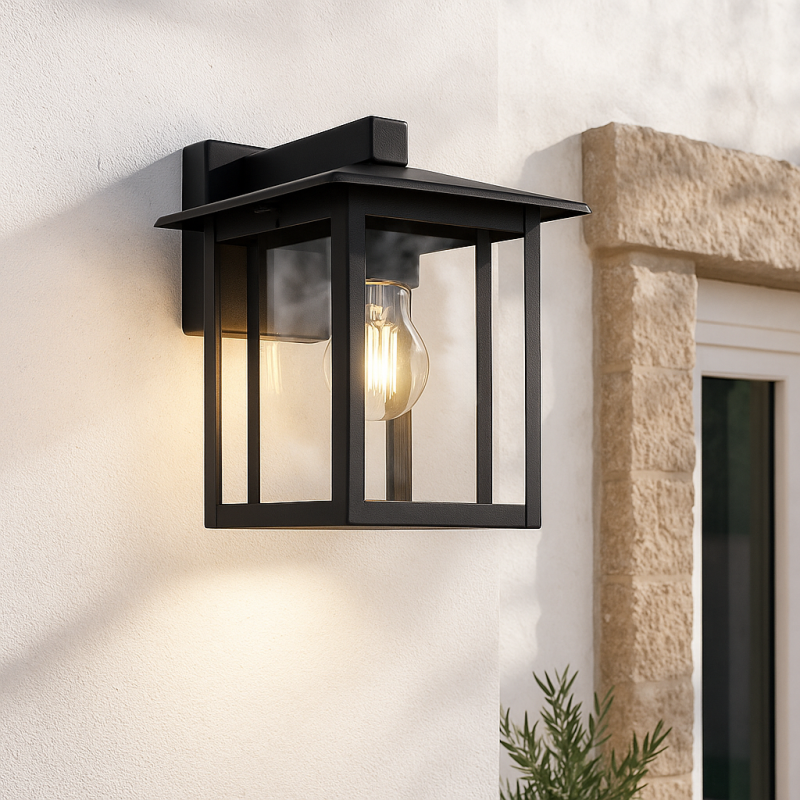 Nowoczesna lampa zewnętrzna czarna, Amalie, IP54