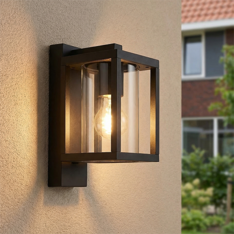 Nowoczesna lampa zewnętrzna czarna, Amalie, IP54