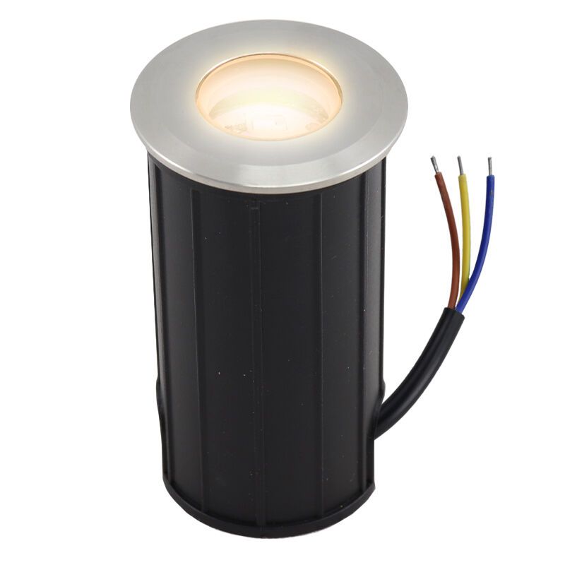 Aluminiowa lampa najazdowa chromowana, Catamarca, 12V,  3W, 3000K LED, IP68