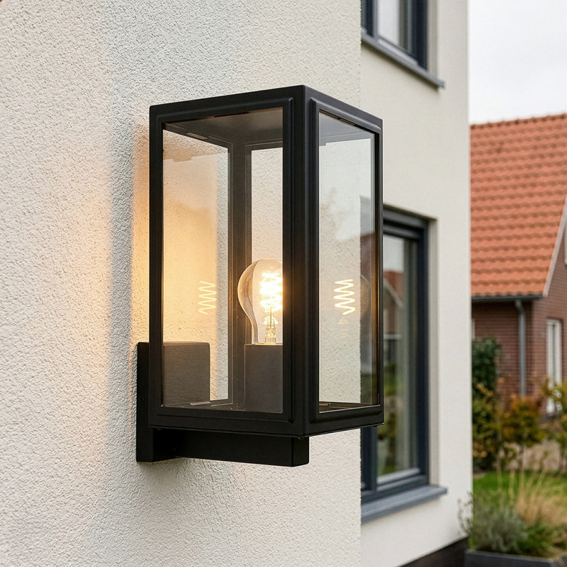 Nowoczesna lampa zewnętrzna czarna, Sidney, IP44
