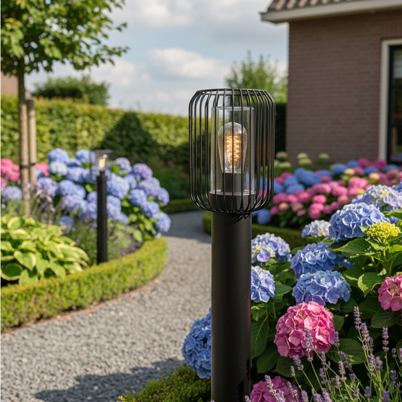 Nowoczesna lampa zewnętrzna czarna, Enya, IP44