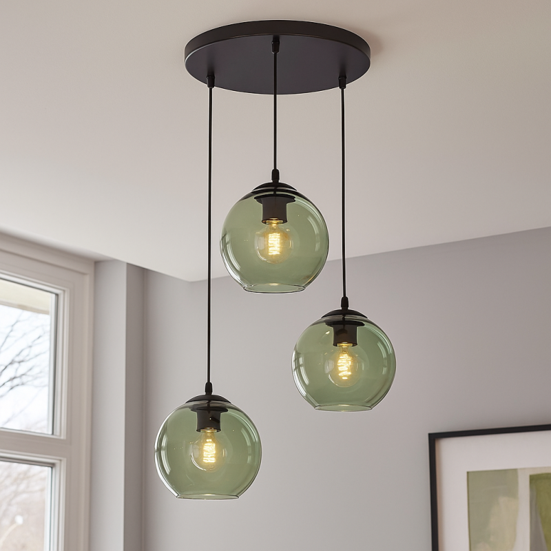 Design lampa wisząca zielona, Giada
