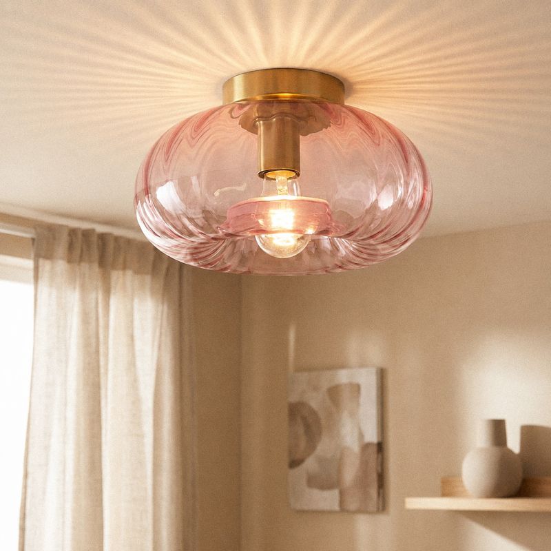 Retro lampa sufitowa różowa, Diane