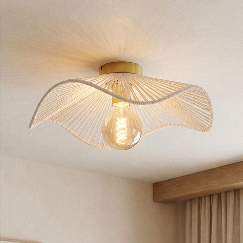 Japandi lampa sufitowa mosiądz, Annelot