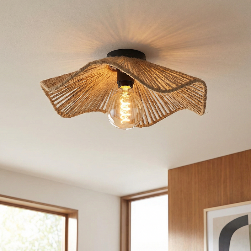 Japandi lampa sufitowa brązowa, Annelot Japandi lampa sufitowa brązowa, Annelot