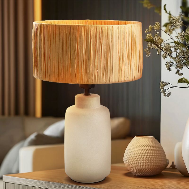 Papierowa lampa stołowa brązowa, Daisy, z przełącznik Papierowa lampa stołowa brązowa, Daisy, z przełącznik