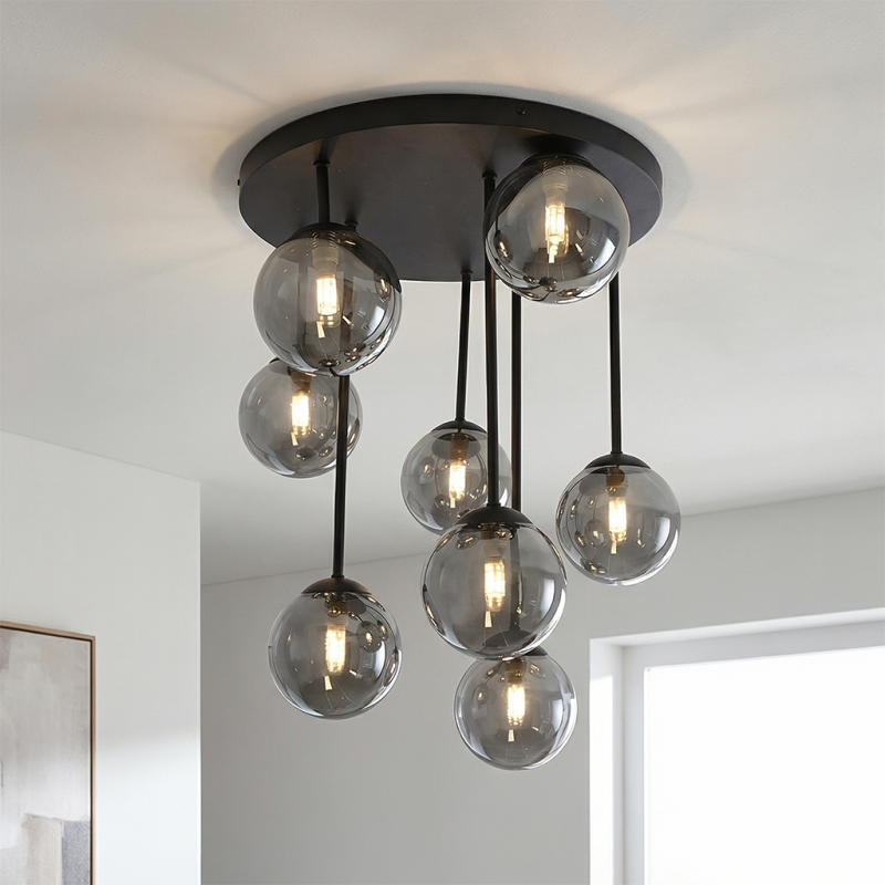 Design lampa sufitowa szara, Stacy