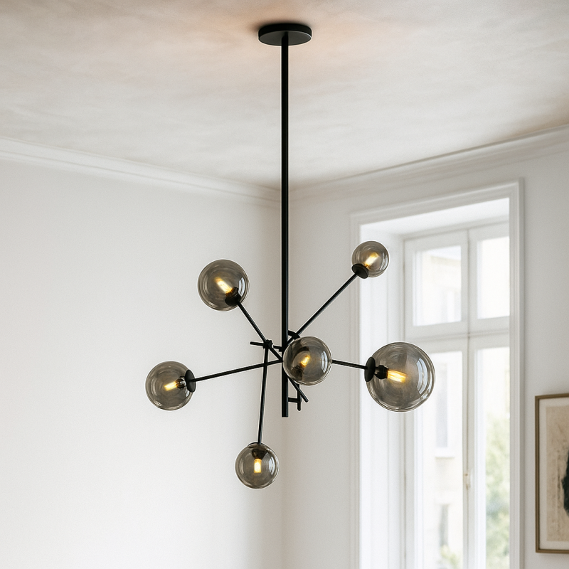 Design lampa wisząca szara, Kaily Design lampa wisząca szara, Kaily