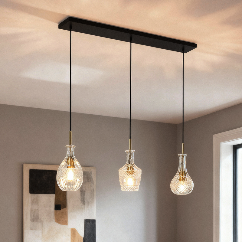 Design lampa wisząca przezroczysta, Danny
